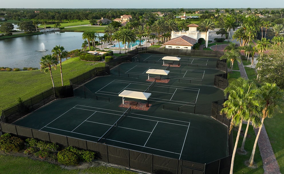 tesoro club tennis courts aerial