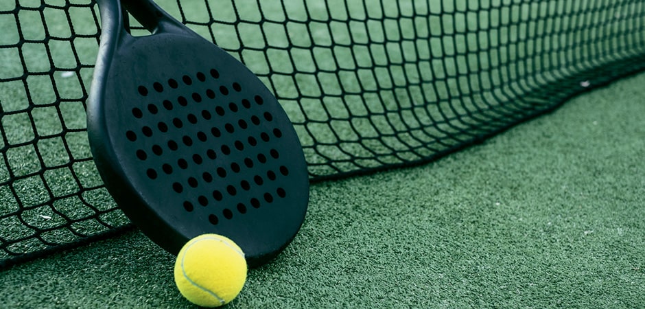 perforated paddle for padel