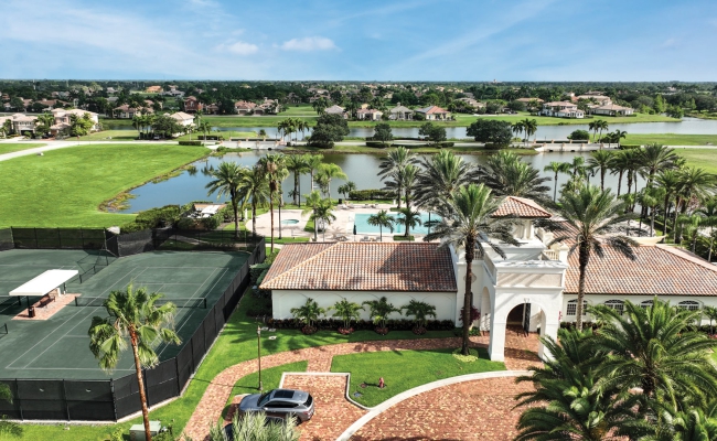 aerial of the swim club at tesoro