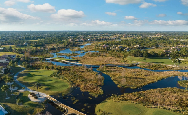 aerial of the Tesoro Club Golf Course