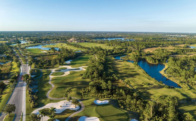 Tesoro Club Golf Course with river and sand dunes