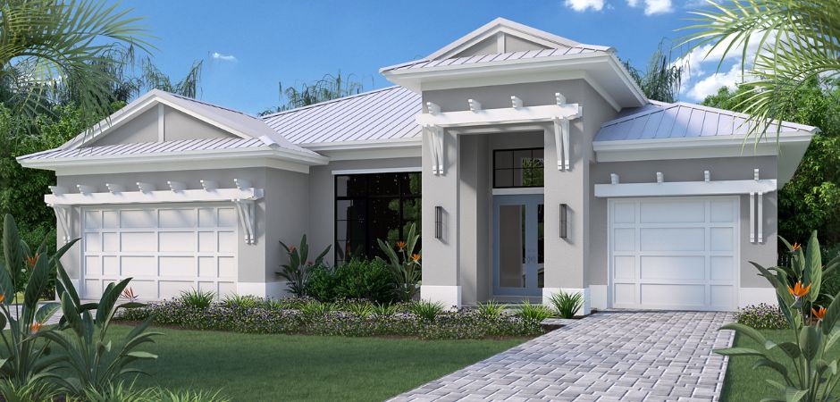 Exterior of new home designs by GHO Homes at Tesoro Club