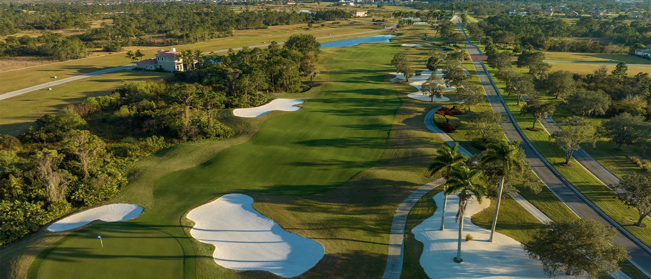 Aerial of tesoro golf course