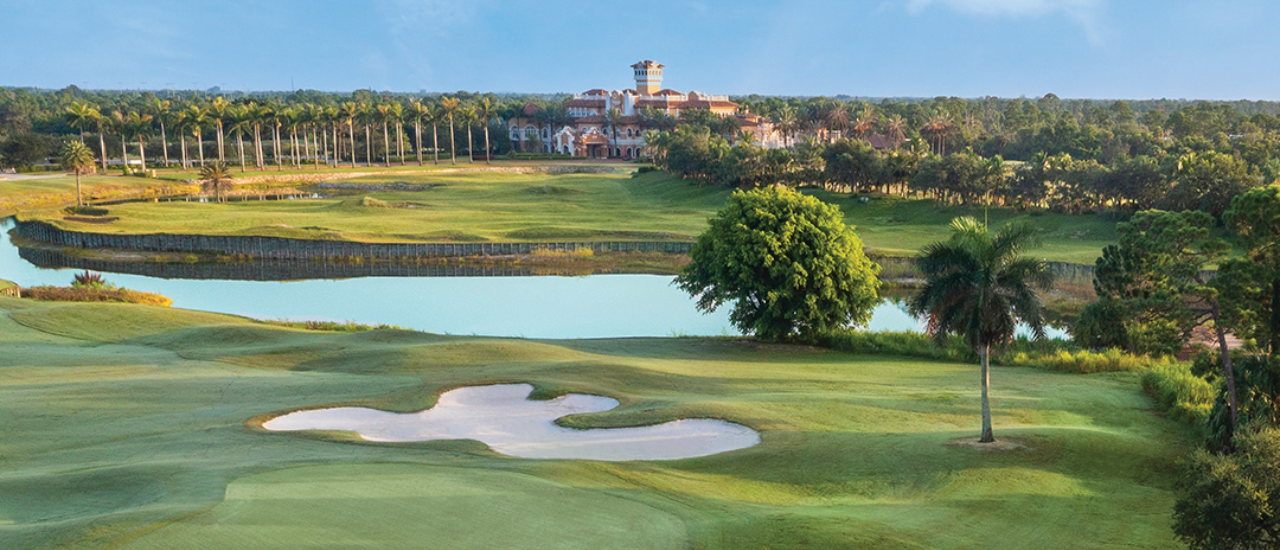 Aerial view of the tesoro golf course